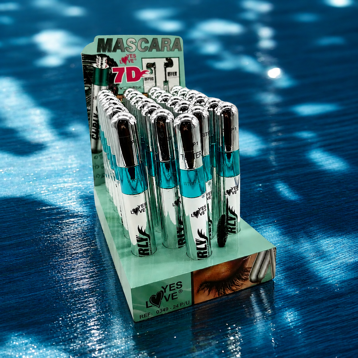 Lot de 24 Pièces - Mascara 7D "2 en 1"- 0349 -Yes Love