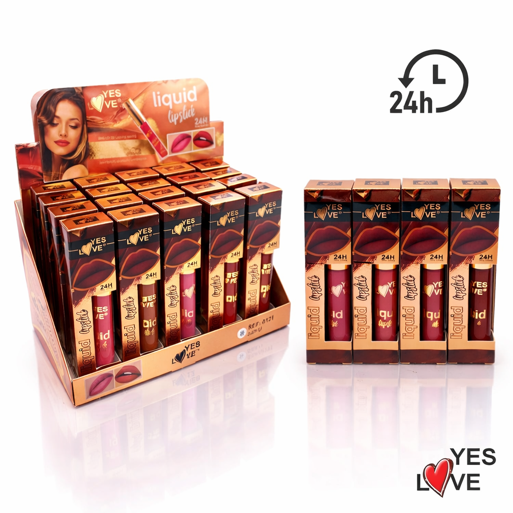 Lot de 24 Pièces - Rouge à lèvres liquide 8121/b - Yes Love