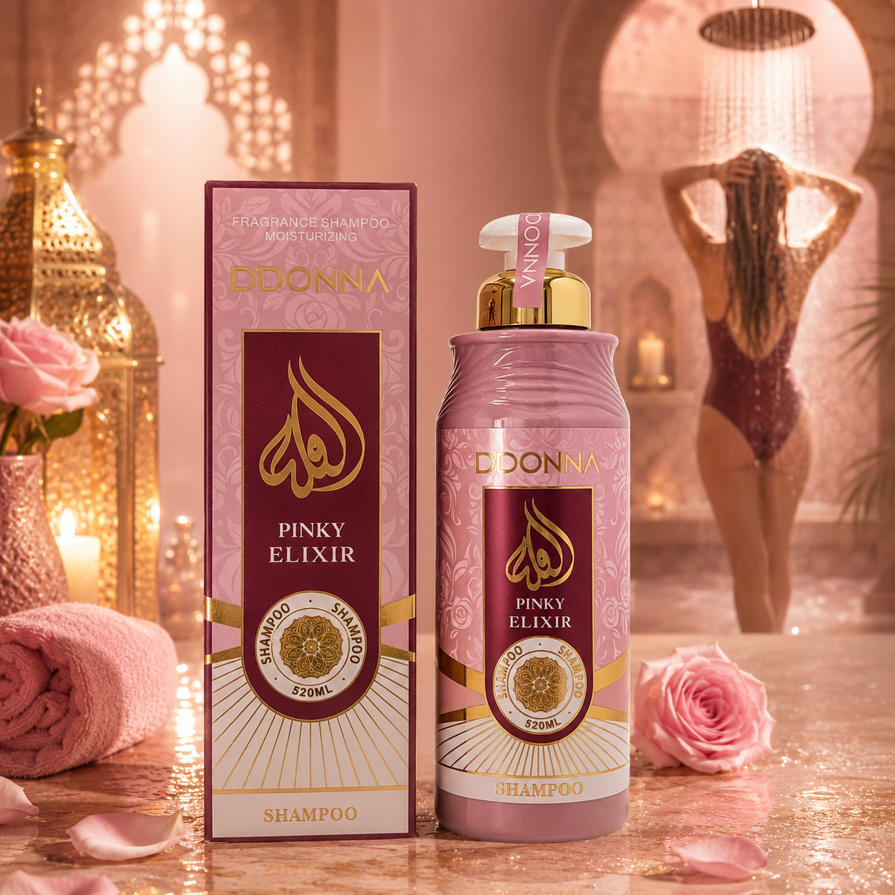 Lot de 6 Pièces - Shampoing à La Kératine et Huile Essentielles 520ml Yara Elixir - D'Donna