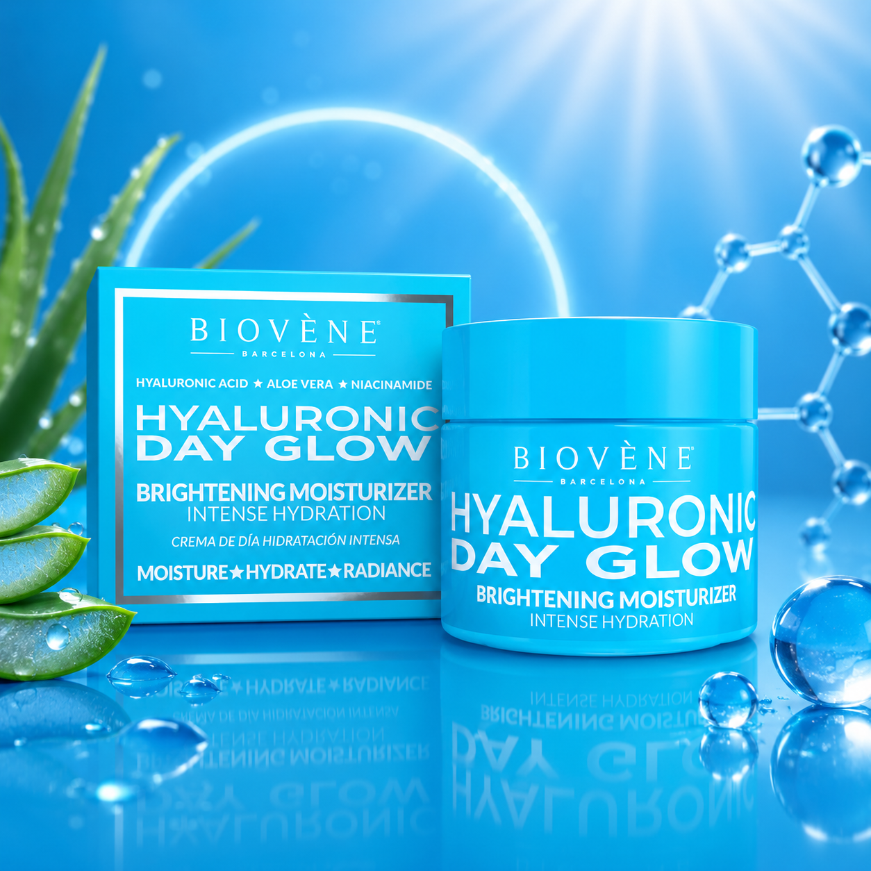 Lot de Pièces - Crème de Jour Hyaluronic Day Glow 50ml - Biovene Barcelona