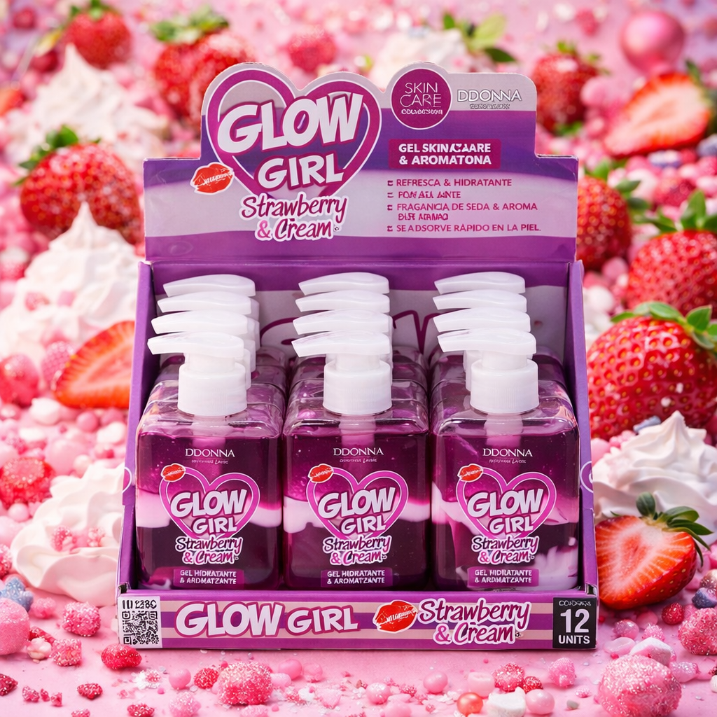 Lot de 12 - Gel Hydratant & Aromatisant Bicolore Candy 200ml - D'Donna