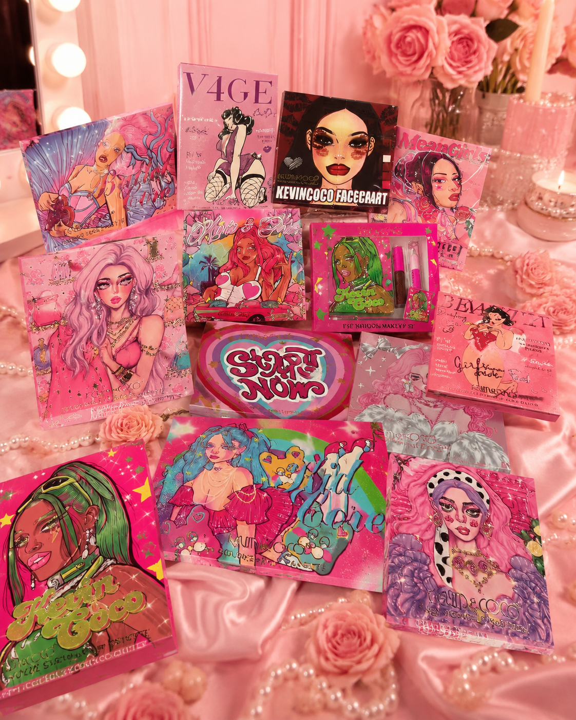 Lot de 14 Pièces - Palettes Maquillage - Kevin & Coco
