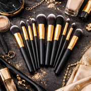 Lo de 5 Pièces - Kit de 10 Pinceaux, Complet Teint & Yeux - Kcosmetique