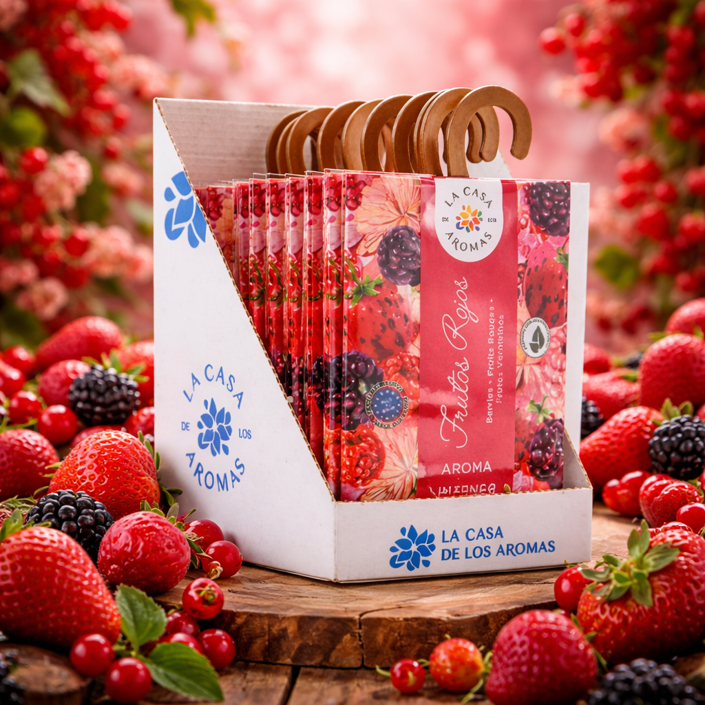 Lot de 12 - Sachet Parfumés Armoire et Commode Fruits Rouge -20% - La Casa de Los Aromas