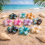 Lot de 12 Pièces - Pinces à Cheveux XXL Fleur De Monoi - Monoi