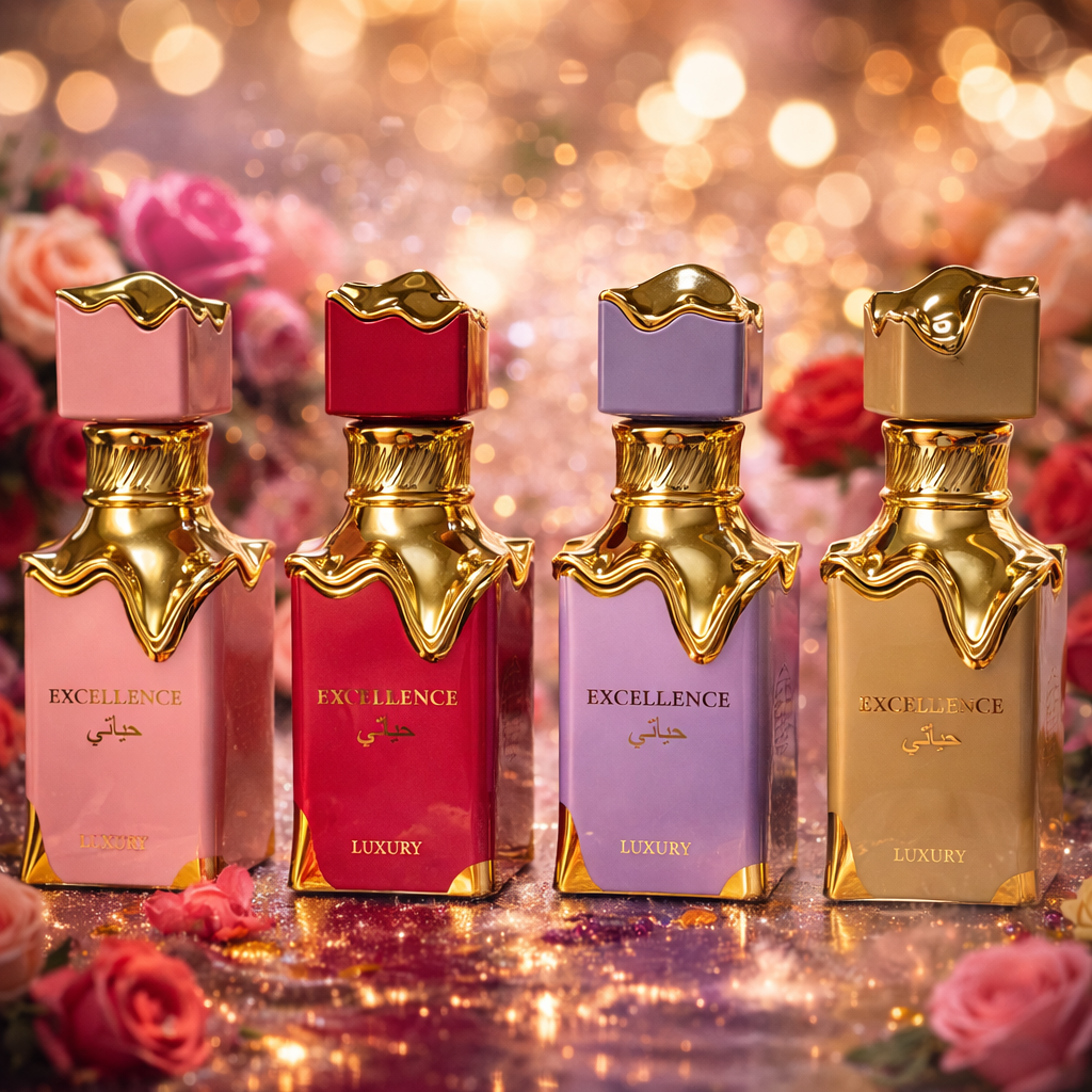 Lot de 4 Pièces - Eau de Parfum Excellence Mixte 100ml - Luxury