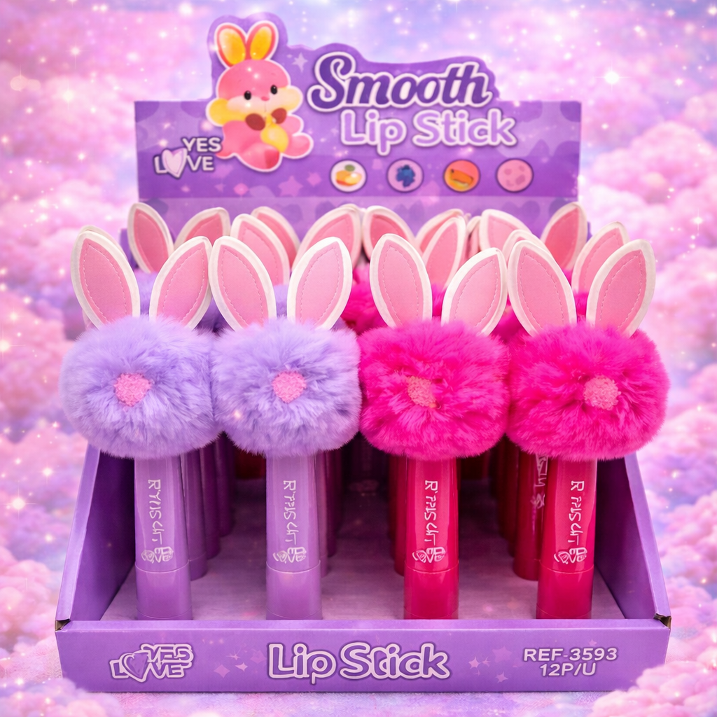 Lot de 12 Pièces - Rouge à lèvres Rabbit 2 couleurs - Yes Love