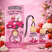 14-Piece Set - Strawberry Whipped Cream Scented Car Air Freshener - The Fruit Company