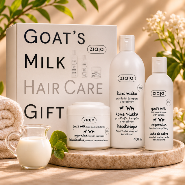 Lot de 3 Pièces - Coffret Cheveux Sublime au Lait de Chèvre 3 Pièces - Ziaja