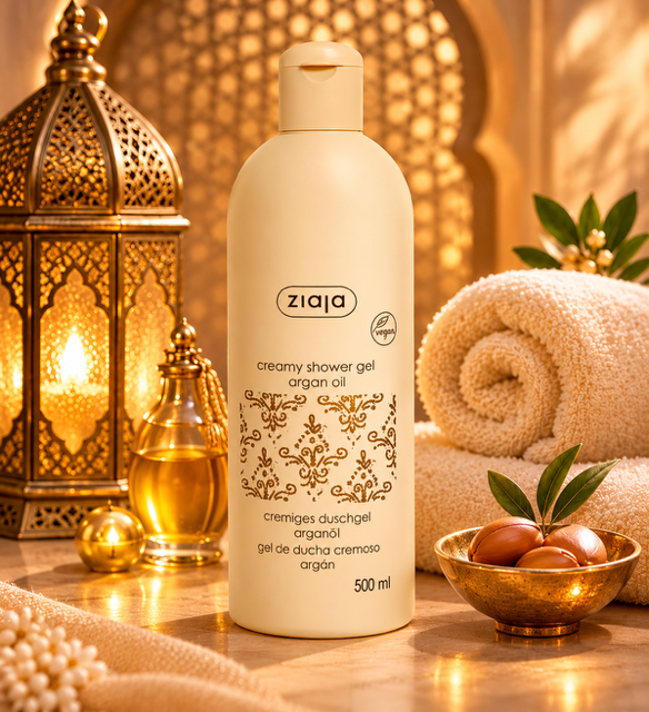 Lot de 6 Pièces - Crème de Douche Nourrissante à l'Huile d'Argan 500ml - Ziaja