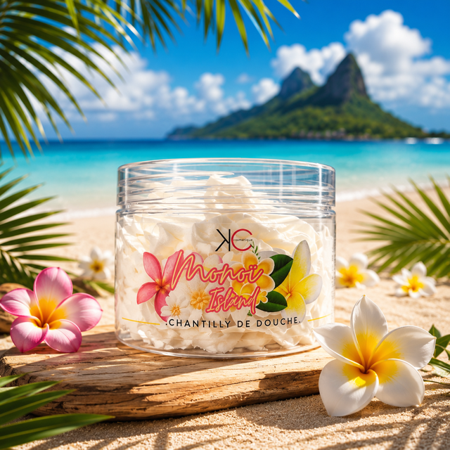 Lot de 6 Pièces - Chantilly de Douche Monoi Island 100grs - Kcosmetique