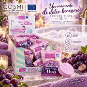 Pack of 40 effervescent bath tablets with grapes - Cosmi Milano