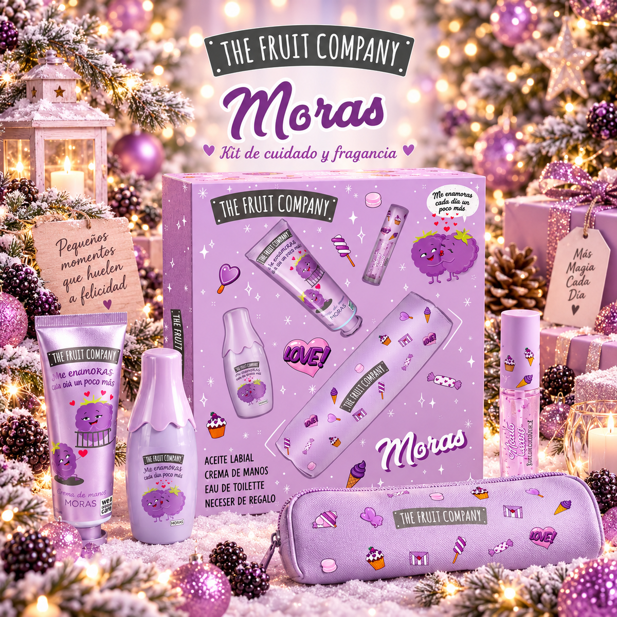 Lot de 3 Pièces - Coffret 4 Pièces à La Mûre - The Fruit Company