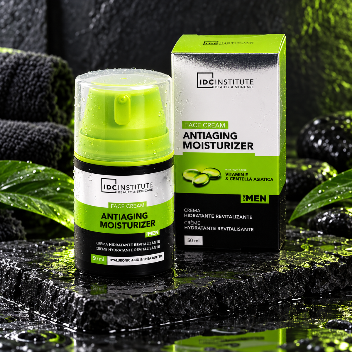 Lot de 4 Pièces - Creme Hydratante Anti-Age pour Homme - IDC Institute