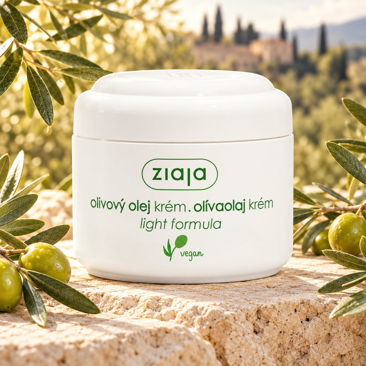 Lot de 6 Pièces - Crème de Jour Légère à l'Huile D'Olive Ziaja – Soin Visage Hydratant – 50 ml - Ziaja