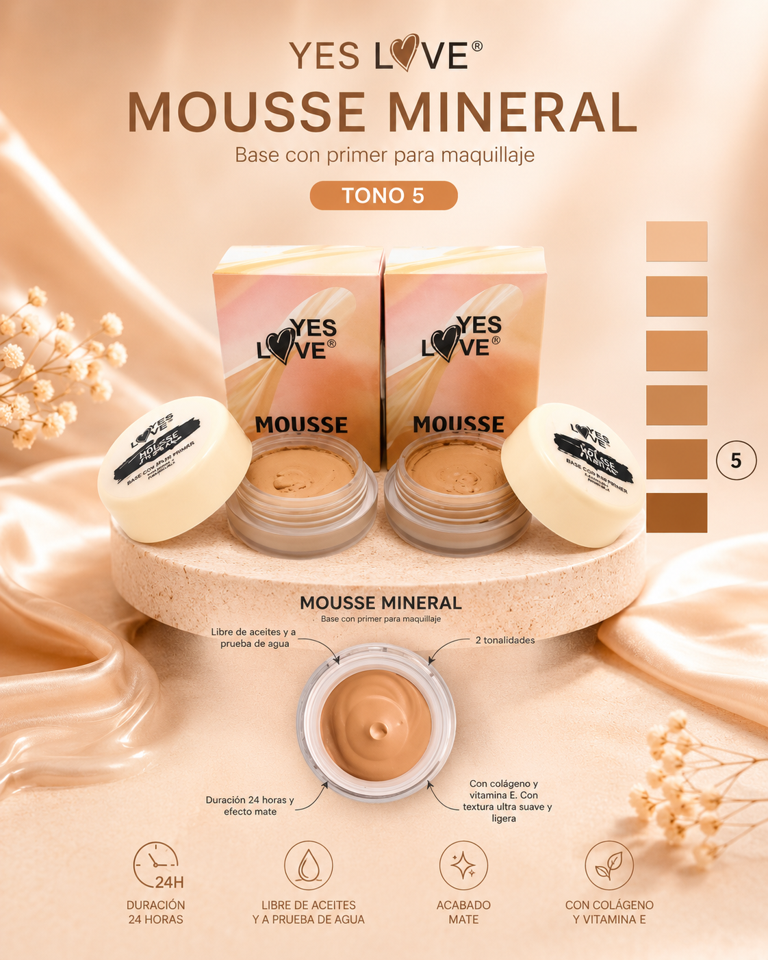 Yes Love Ultra Covering Matte Mousse Foundation 2013/5