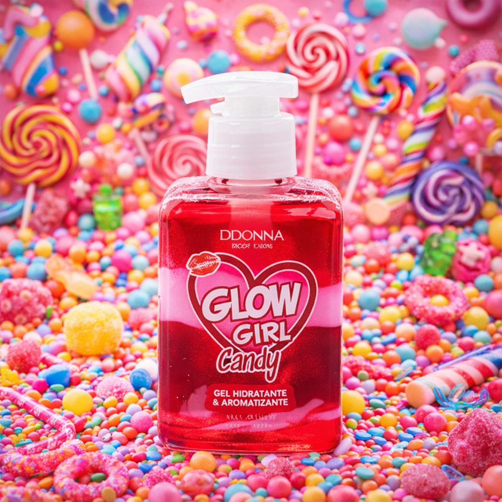 Lot de 12 pièces - Gel Hydratant & Aromatisant Corps Bicolore Fraise Chantilly - D'Donna