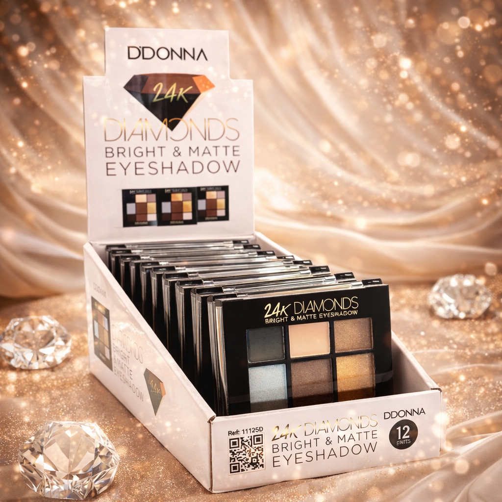 Set of 12 - Diamond 24K Eyeshadow Palette /11125D
