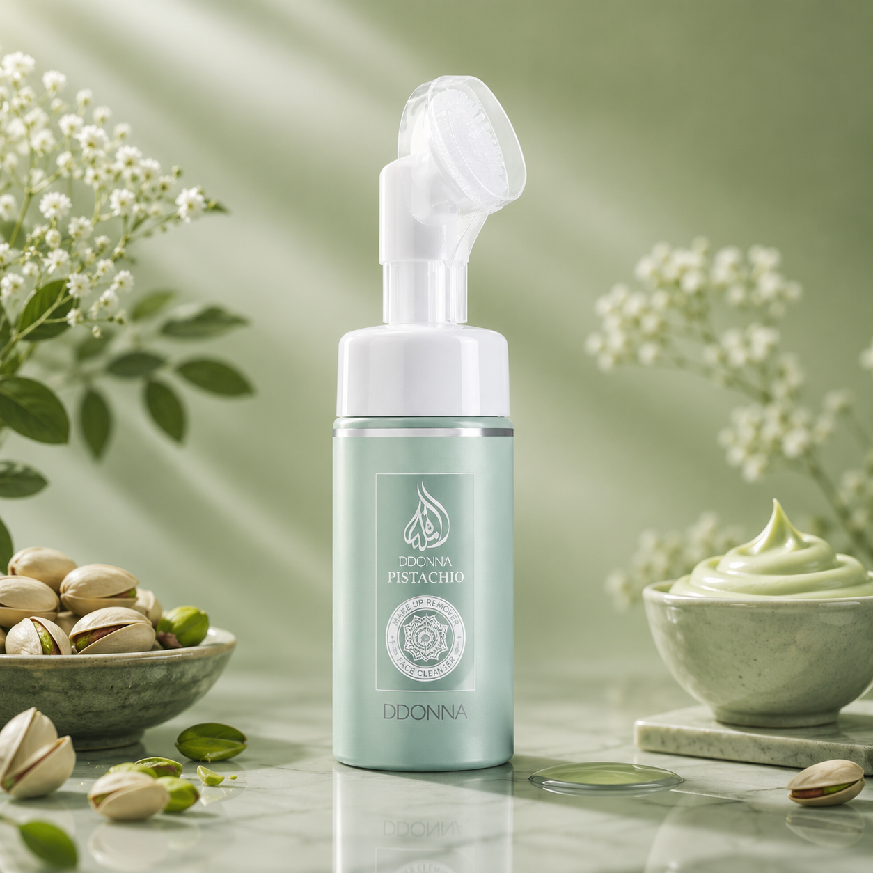 Lot de 12 Pièces - Mousse Nettoyante et Démaquillante Pistachio 100ml - D'Donna