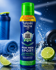 Lot de 12 Pièces - Déodorant Spray Sport For Men 150ml - Tulipan Negro