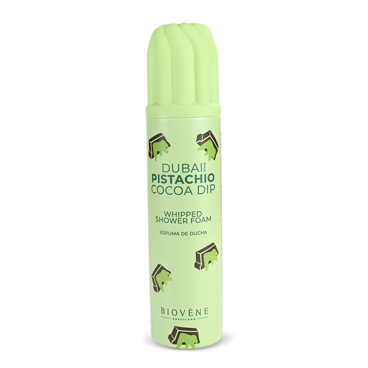 Lot de 6 Pièces - Mousse de Douche Dubai Pistachio Cocoa 250ml - Biovene Barcelona