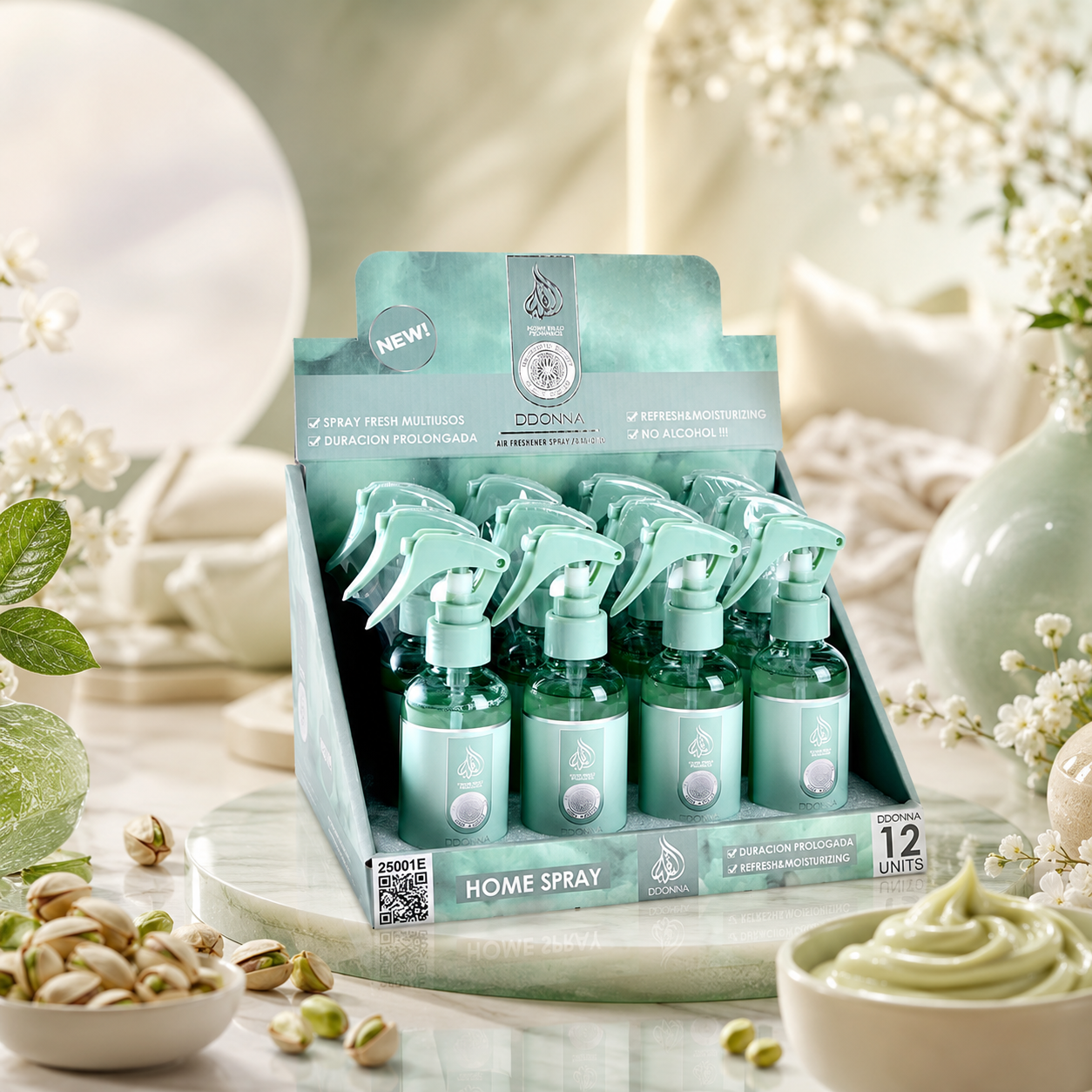 Lot de 12 Pièces - Air Freshner Pistachio Cream 120ml - D'Donna