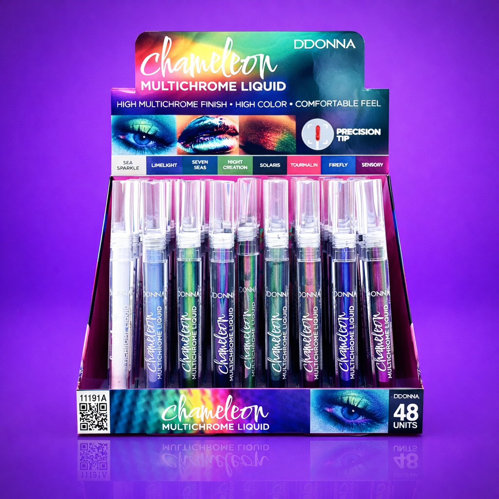 Set of 48 Pieces - Multichrome Chameleon Liquid Eyeshadow - 11191A - D'Donna