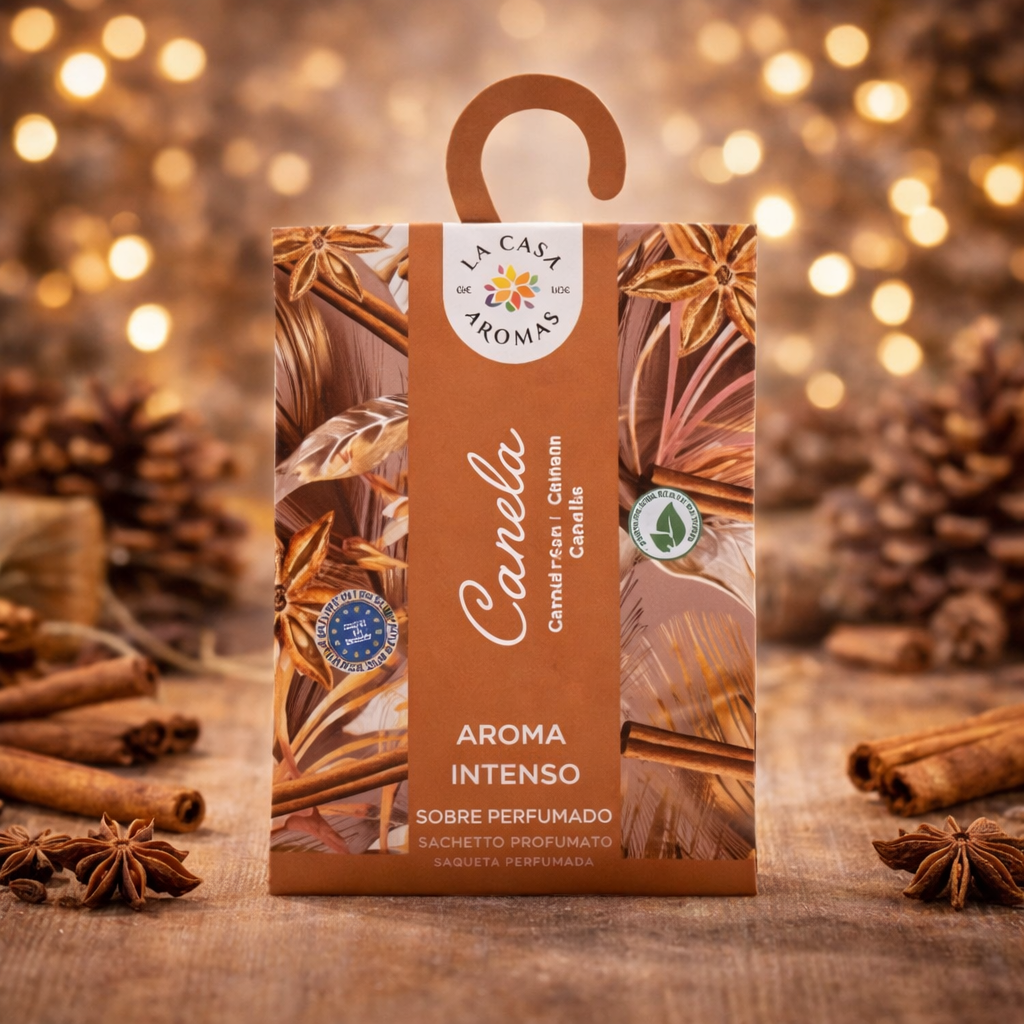 Lot de 12 - Sachet Parfumés Armoire et Commode Canelle -20% - La Casa de Los Aromas