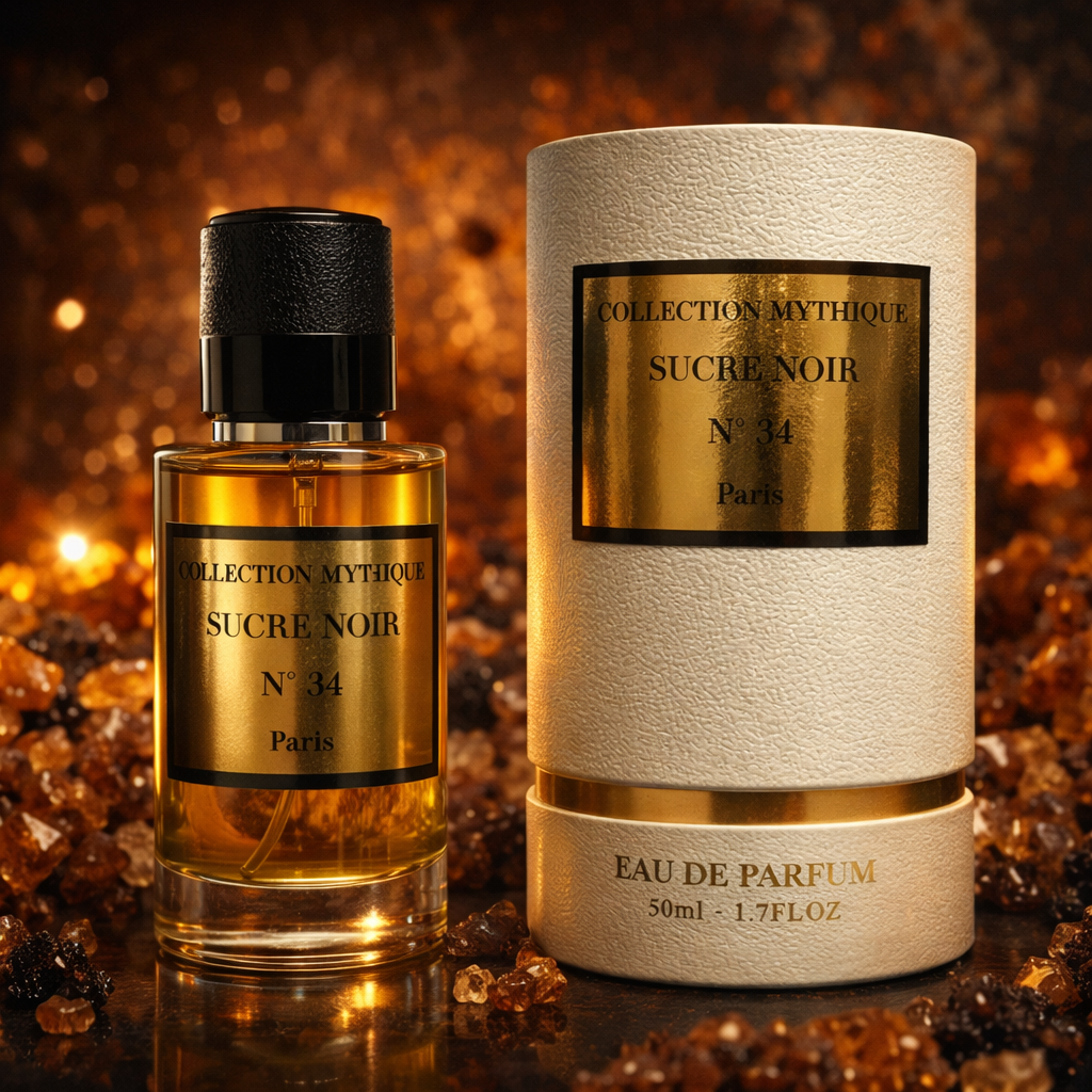 Lot de 6 Pièces - Parfum Sucre Noir N°34 Collection Mythique 50ml - Collection Mythique