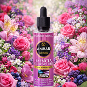 Concentrated essence amber floral bouquet