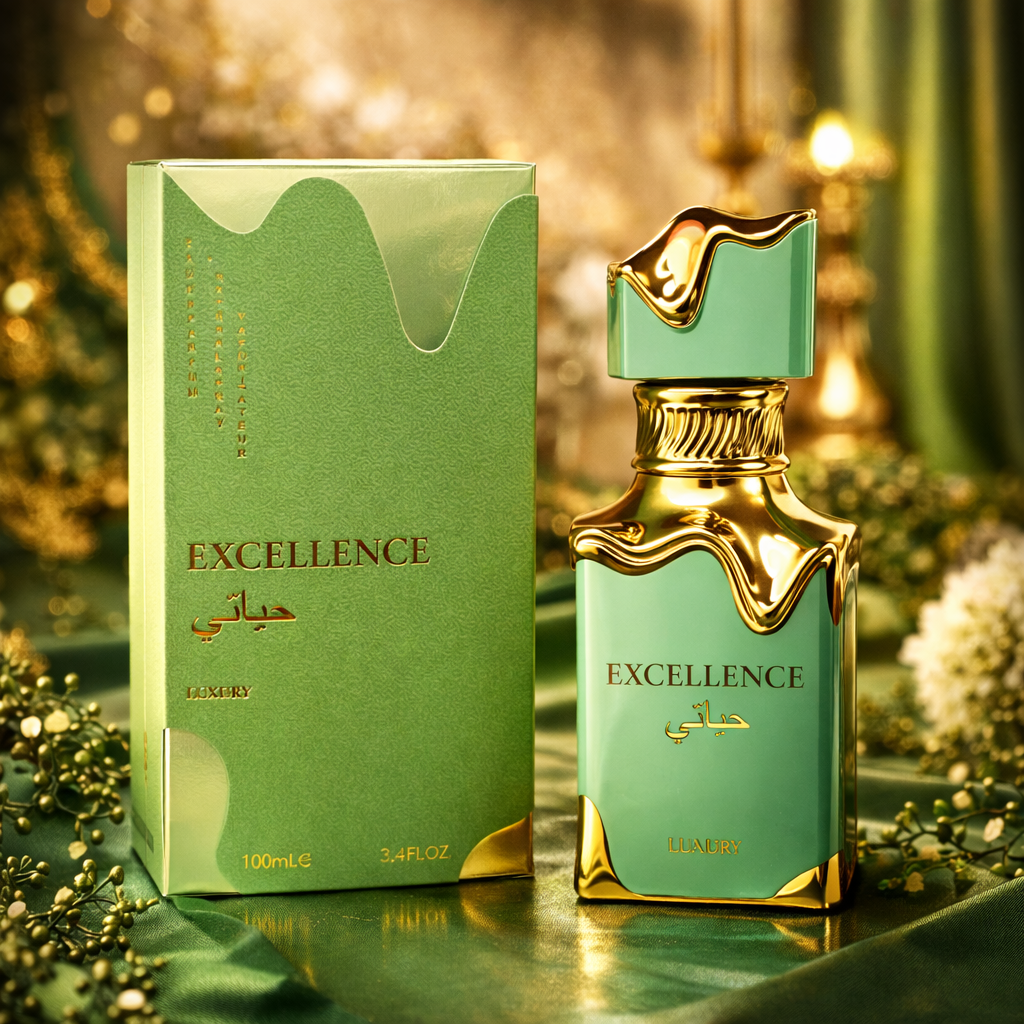 Lot de 6 Pièces - Eau de Parfum Excellence Green 100ml - Luxury