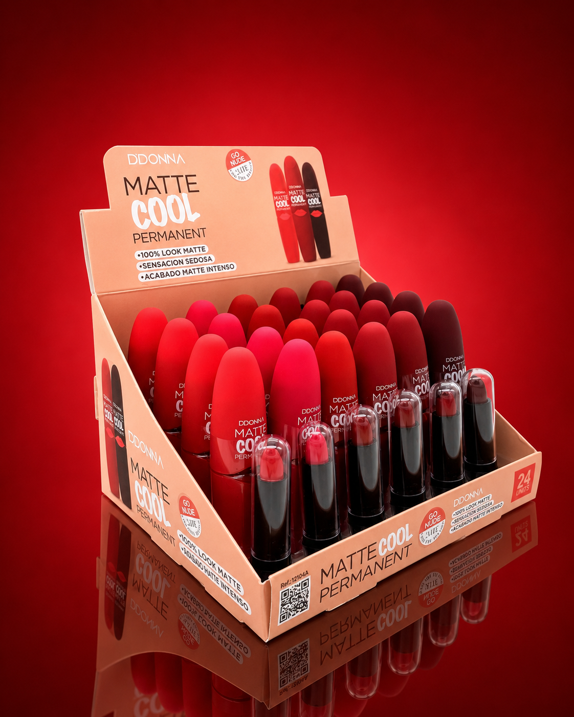 Donna's Cool Matte Permanent Lipstick 12104 a