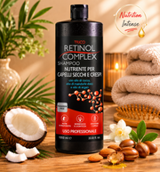 Lot de 4 Pièces - Shampoing Coco et Argan Cheveux Secs 800ml - Retinol Complex