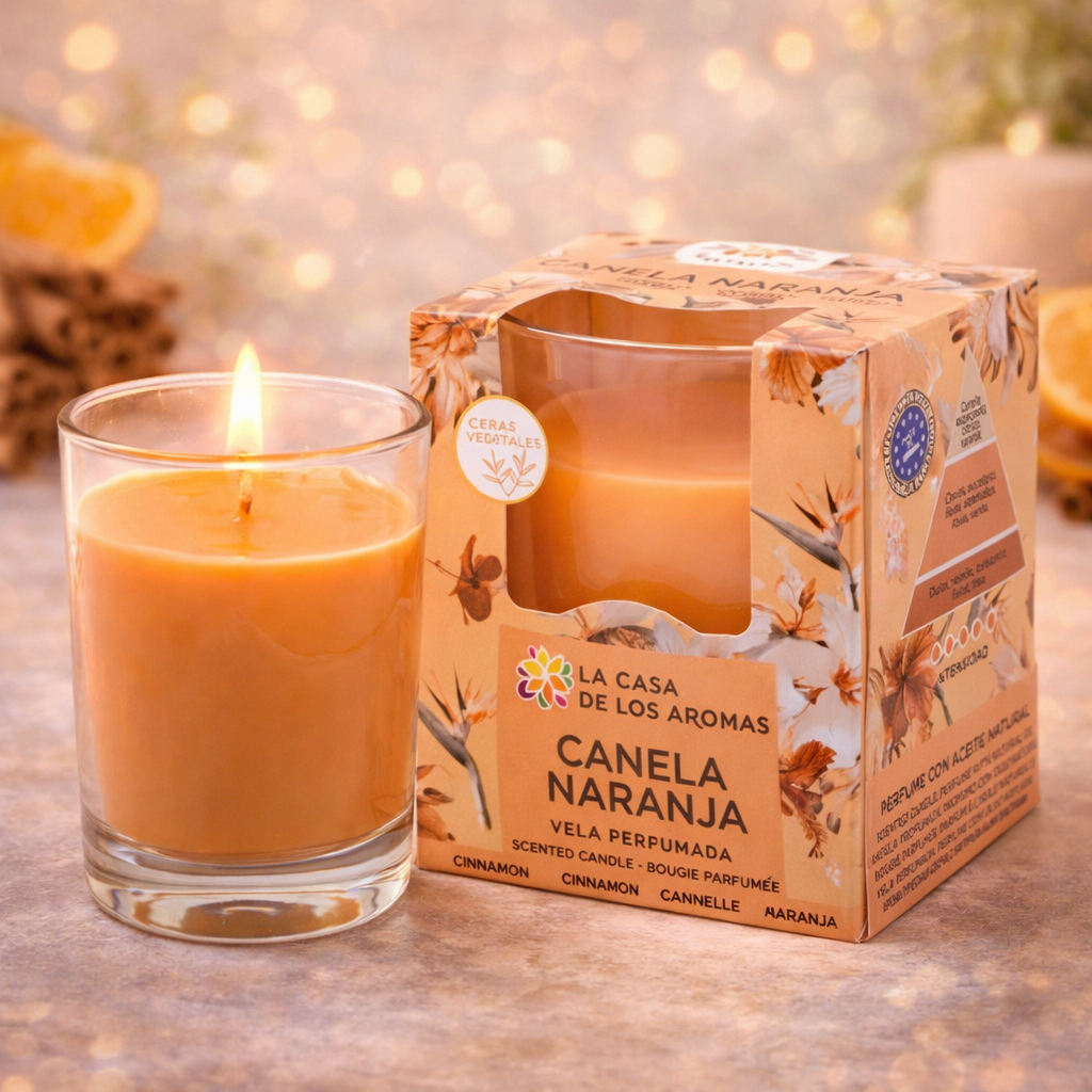 Lot de 6 Pièces - Bougie Parfumées Canelle Orange -30% - Casa de Los Aromas