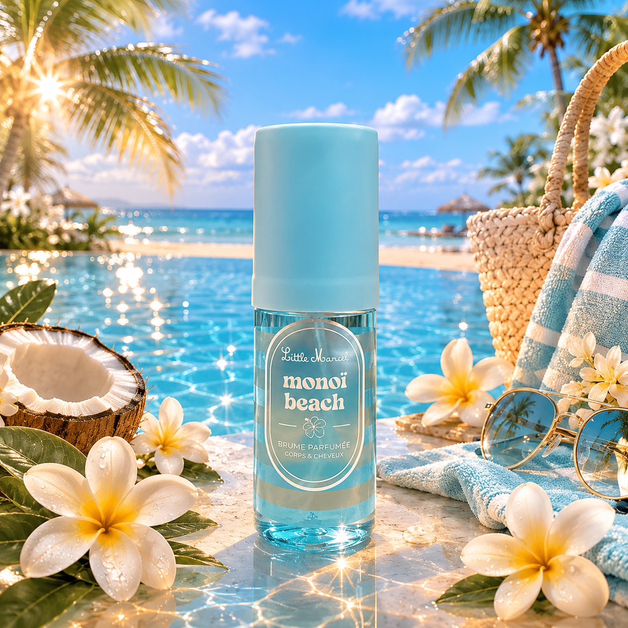 Lot de 4 Pièces - Brume Parfumée Monoi Beach - Little Marcel