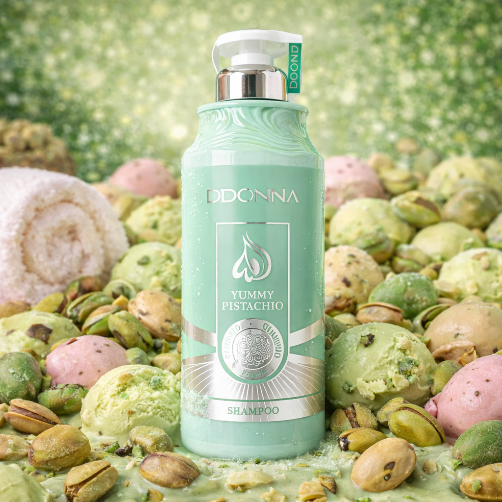 Lot de 6 Pièces - Shampoing Yummy Pistachio 520ml - D’Donna