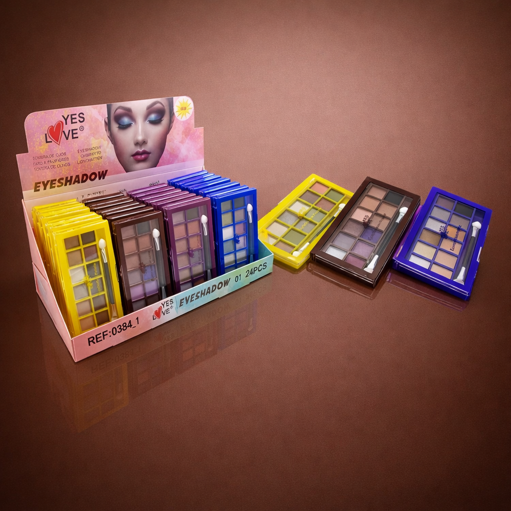 24-Piece Set - Eyeshadows, 12 Shades - 0384/1 - Yes Love