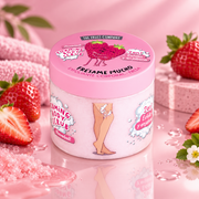 Lot de 6 Pièces - Body scrub + Savon 2 en 1 Fraise  - The fruit company