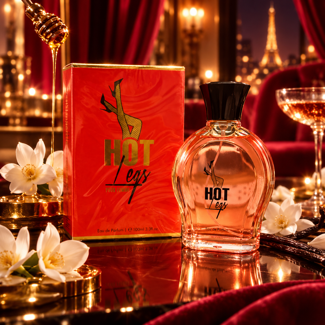 Lot de 6 Pièces - Eau de Parfum " Hot Legs " Pour femme 100ml - Coscentra
