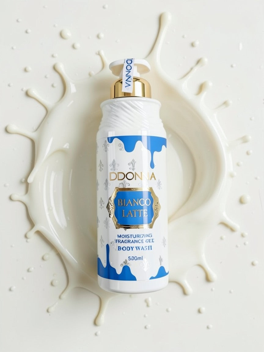 Lot de 6 pièces - Gel douche Bianco latte 520ml - D’Donna