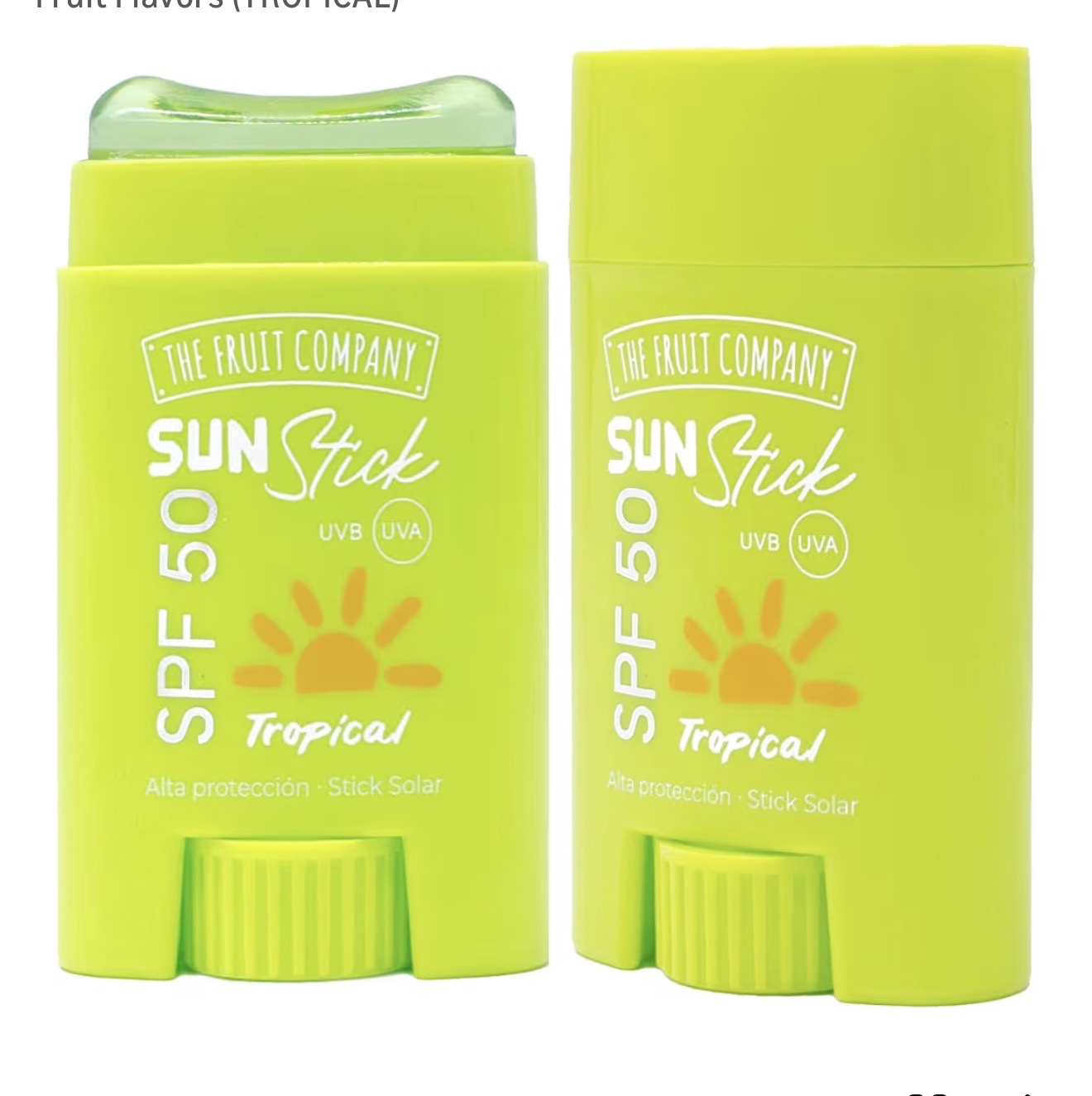 6-Piece Set - SPF 50 High Protection Tropical Water Resistant Sunscreen Stick - The Fruit Company