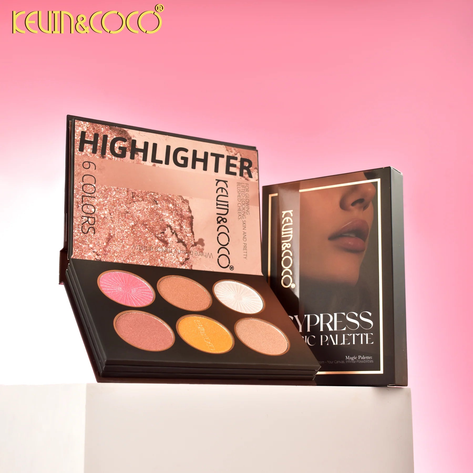 Lot de 6 - Cypress Magic Palette - 43 Fards - KC1200 - Kevin & Coco