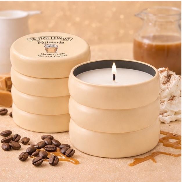 Lot de 8 Pièces - Bougie Parfum Caramel Latte - The Fruit Company