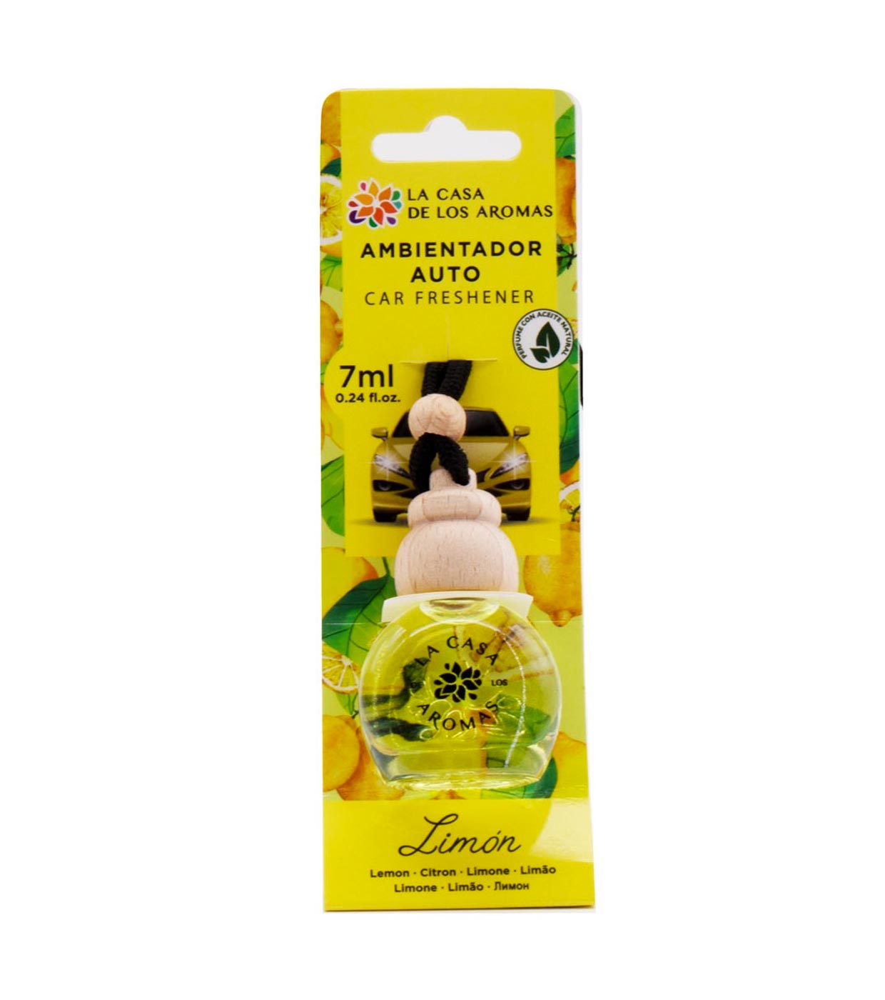 Lot de 14 Pièces - Désodorisant Voiture Parfum Citron 7 ml - La Casa De Los Aromas