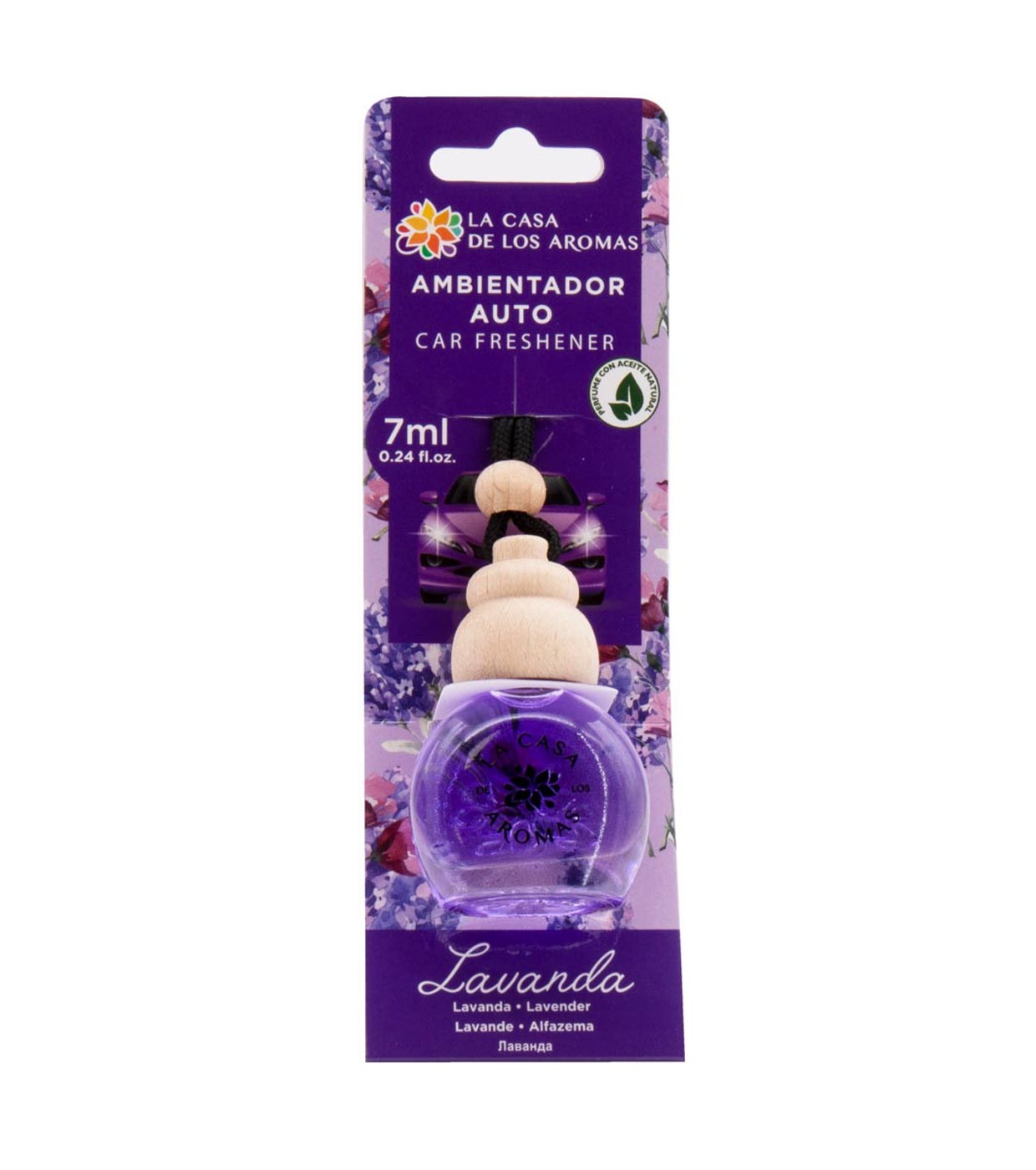 Lot de 14 Pièces - Désodorisant Auto Lavande 7 ml - La Casa De Los Aromas