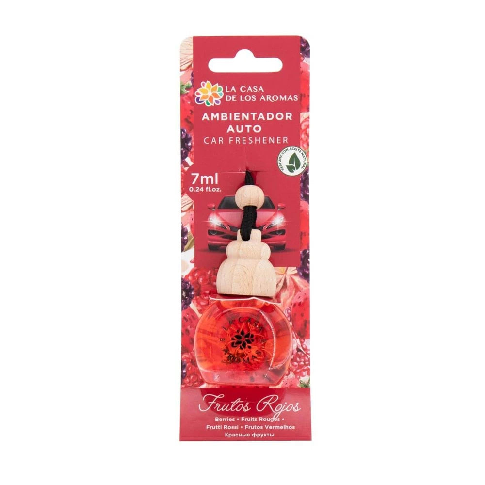 Lot de 14 Pièces - Désodorisant Auto Fruit Rouge 7 ml - La Casa De Los Aromas