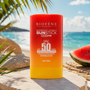 Lot de 6 Pièces - Stick Solaire Invisible SPF50 Pastèque & Vitamine C SPF 50 - Biovene Barcelona