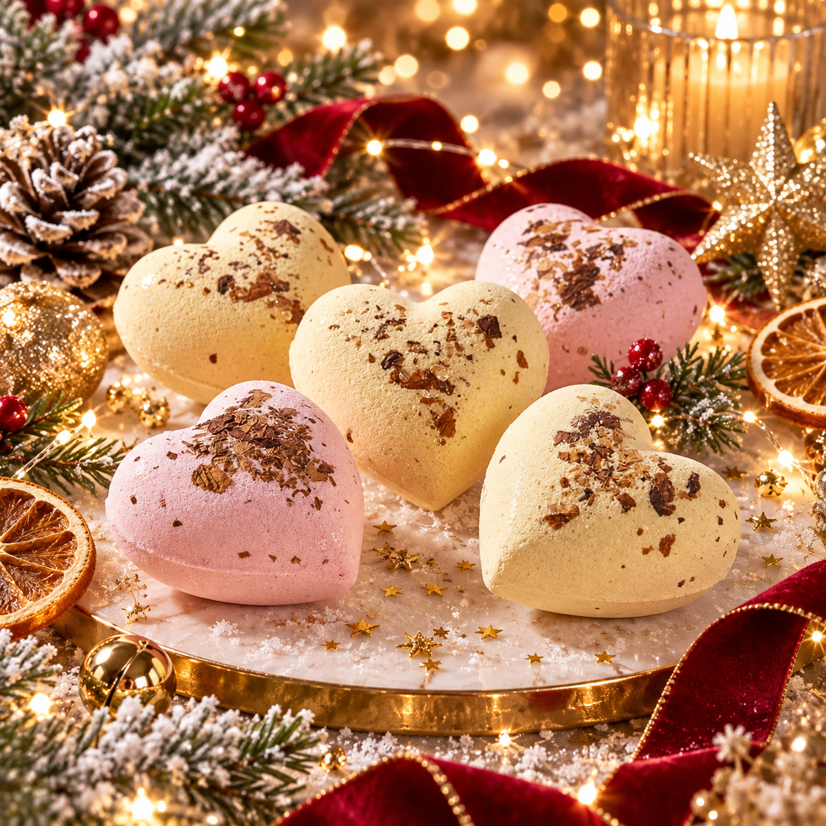 Set of 6 (3.5 per set) Set of 5 bath bombs 60g vanilla & sweet orange - Sence