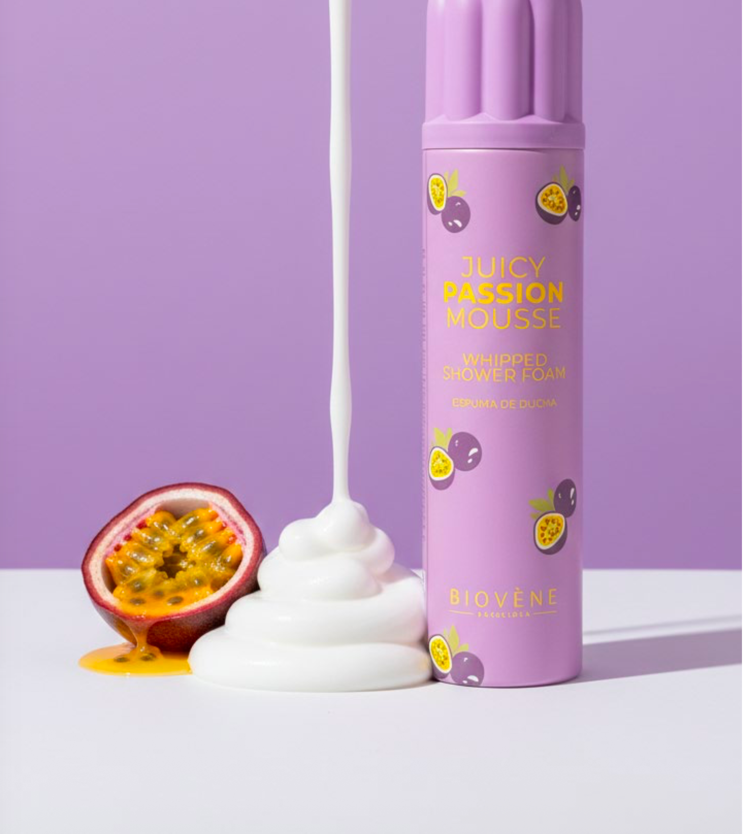 Lot de 6 Pièces - Mousse de Douche Juicy Passion 250ml - Biovene Barcelona
