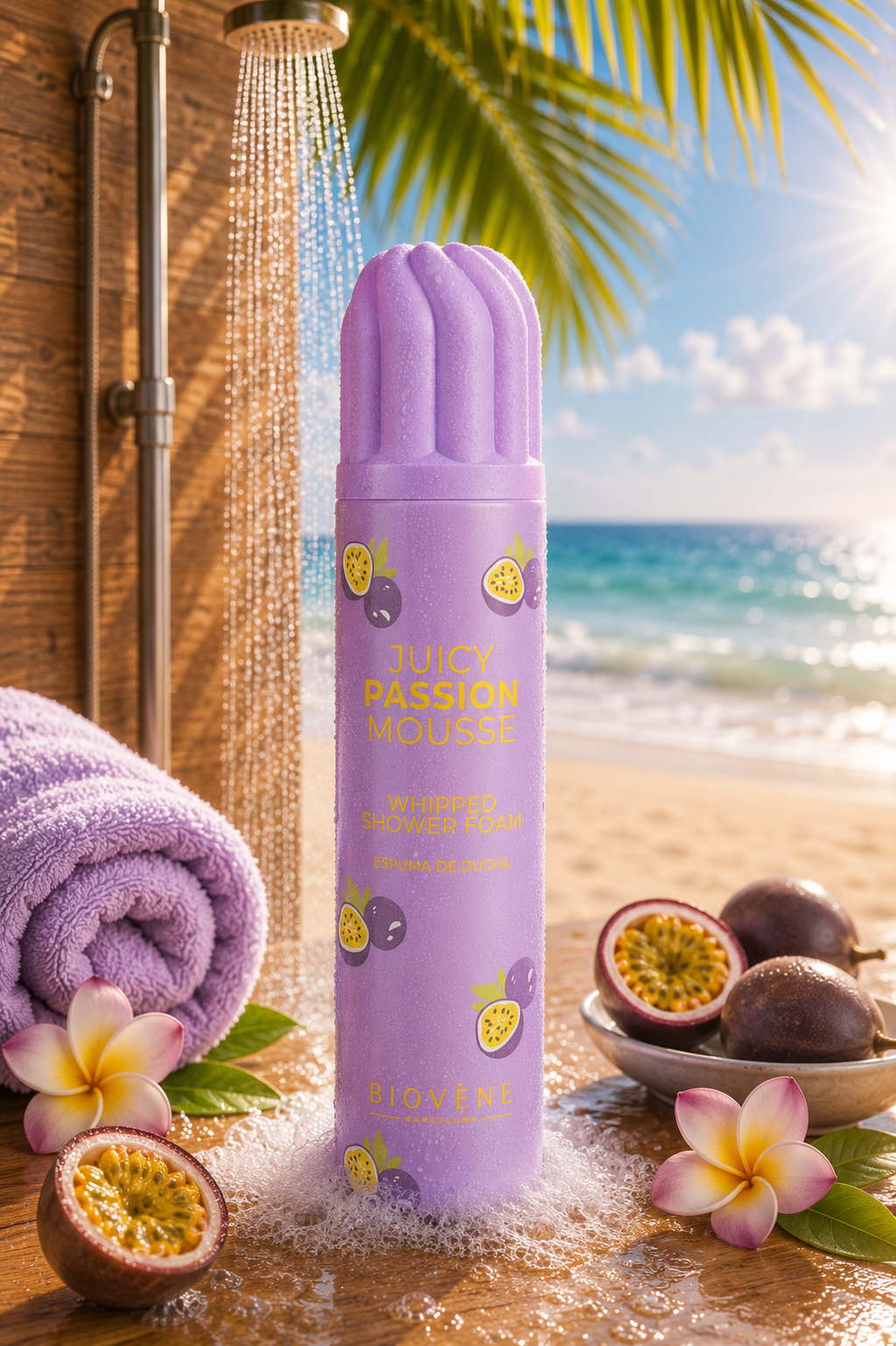 Lot de 6 Pièces - Mousse de Douche Juicy Passion 250ml - Biovene Barcelona